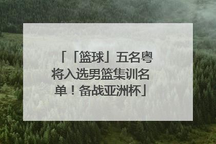 「篮球」五名粤将入选男篮集训名单！备战亚洲杯