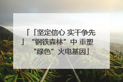 「坚定信心 实干争先」“钢铁森林”中 重塑“绿色”火电基因