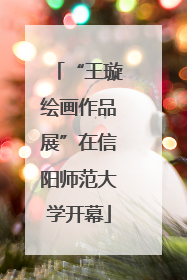 “王璇绘画作品展”在信阳师范大学开幕