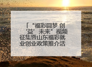 “福彩圆梦 创‘益’未来”视频征集暨山东福彩就业创业政策推介活动在东营举行