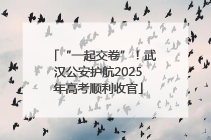 “一起交卷”！武汉公安护航2025年高考顺利收官