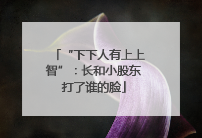 “下下人有上上智”：长和小股东打了谁的脸