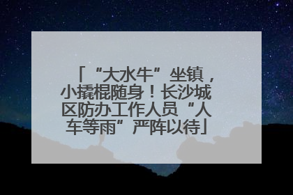 “大水牛”坐镇，小撬棍随身！长沙城区防办工作人员“人车等雨”严阵以待
