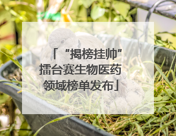 “揭榜挂帅”擂台赛生物医药领域榜单发布