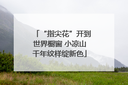 “指尖花”开到世界橱窗 小凉山千年纹样绽新色