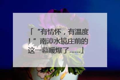 “有情怀，有温度！”南漳水镜庄前的这一幕暖爆了……