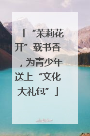 “茉莉花开”载书香，为青少年送上“文化大礼包”