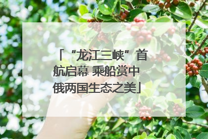 “龙江三峡”首航启幕 乘船赏中俄两国生态之美