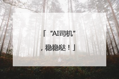 “AI司机”，稳稳哒！