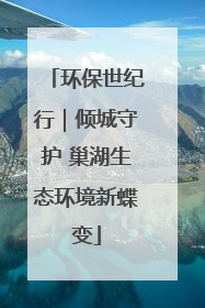 环保世纪行｜倾城守护 巢湖生态环境新蝶变
