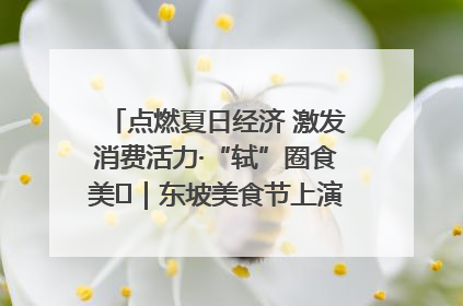 点燃夏日经济 激发消费活力·“轼”圈食美⑪｜东坡美食节上演“文化满汉全席”