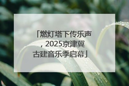 燃灯塔下传乐声，2025京津冀古建音乐季启幕