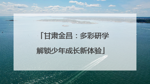 甘肃金昌：多彩研学解锁少年成长新体验