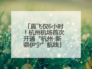 直飞仅6小时！杭州机场首次开通“杭州-新疆伊宁”航线