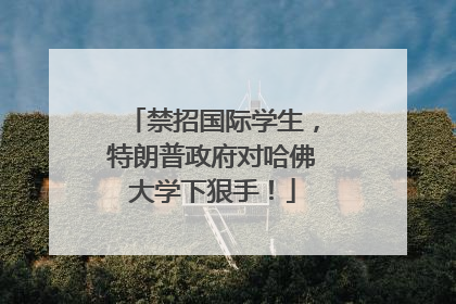 禁招国际学生，特朗普政府对哈佛大学下狠手！