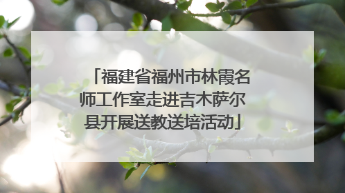 福建省福州市林霞名师工作室走进吉木萨尔县开展送教送培活动