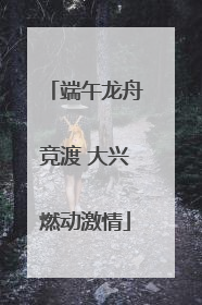端午龙舟竞渡 大兴燃动激情