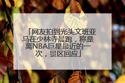 网友拍到光头文班亚马在少林寺晨跑，称是离NBA巨星最近的一次，景区回应