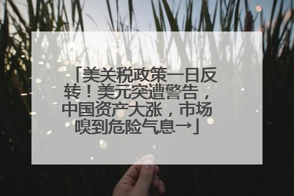 美关税政策一日反转！美元突遭警告，中国资产大涨，市场嗅到危险气息→