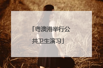 粤澳港举行公共卫生演习