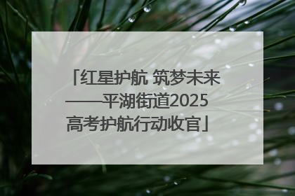 红星护航 筑梦未来——平湖街道2025高考护航行动收官