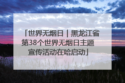 世界无烟日｜黑龙江省第38个世界无烟日主题宣传活动在哈启动
