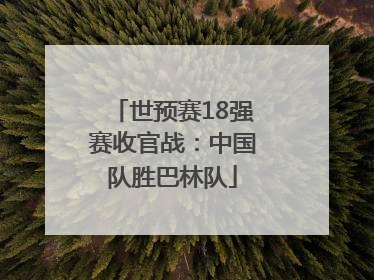 世预赛18强赛收官战：中国队胜巴林队