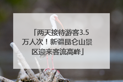 两天接待游客3.5万人次！新疆昆仑山景区迎来客流高峰
