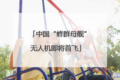 中国“蜂群母舰”无人机即将首飞
