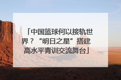 中国篮球何以接轨世界？“明日之星”搭建高水平青训交流舞台