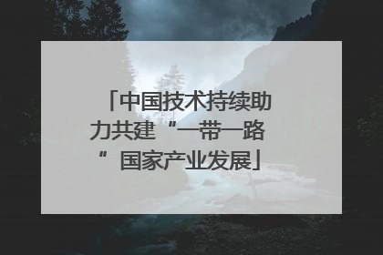 中国技术持续助力共建“一带一路”国家产业发展