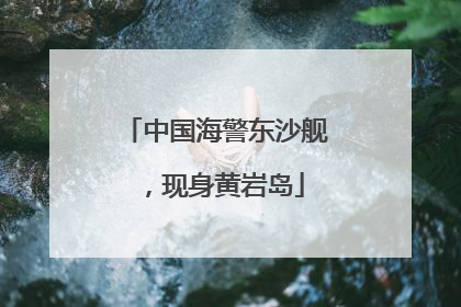 中国海警东沙舰，现身黄岩岛