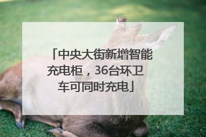 中央大街新增智能充电柜，36台环卫车可同时充电