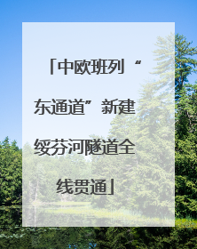 中欧班列“东通道”新建绥芬河隧道全线贯通