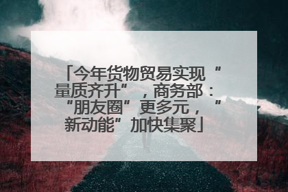 今年货物贸易实现“量质齐升”，商务部：“朋友圈”更多元，“新动能”加快集聚