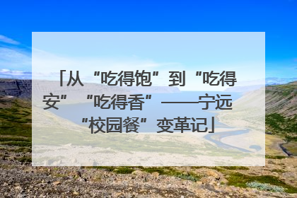 从“吃得饱”到“吃得安”“吃得香”——宁远“校园餐”变革记