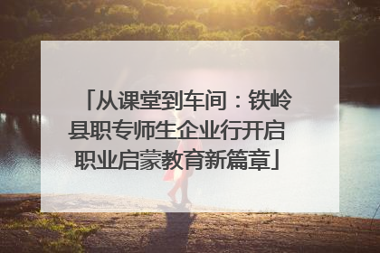 从课堂到车间：铁岭县职专师生企业行开启职业启蒙教育新篇章