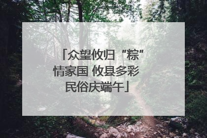 众望攸归“粽”情家国 攸县多彩民俗庆端午