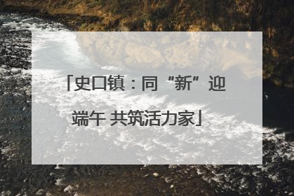 史口镇：同“新”迎端午 共筑活力家