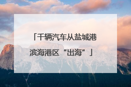 千辆汽车从盐城港滨海港区“出海”