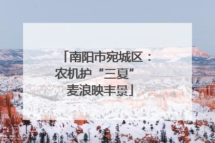 南阳市宛城区：农机护“三夏” 麦浪映丰景