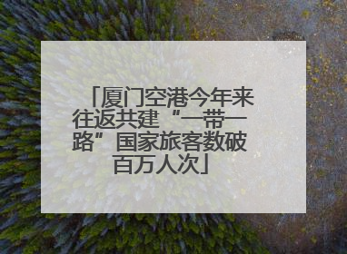 厦门空港今年来往返共建“一带一路”国家旅客数破百万人次
