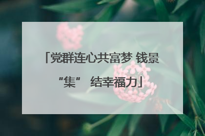 党群连心共富梦 钱景 “集” 结幸福力