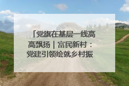 党旗在基层一线高高飘扬｜富民新村：党建引领绘就乡村振兴美丽画卷