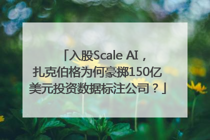 入股Scale AI，扎克伯格为何豪掷150亿美元投资数据标注公司？