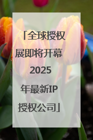 全球授权展即将开幕 2025年最新IP授权公司