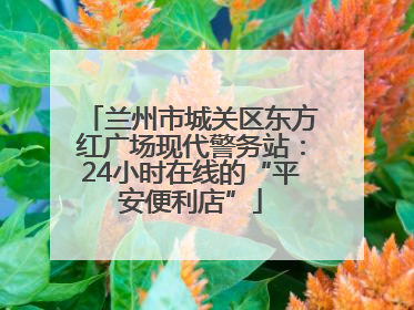 兰州市城关区东方红广场现代警务站：24小时在线的“平安便利店”