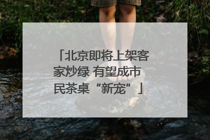 北京即将上架客家炒绿 有望成市民茶桌“新宠”