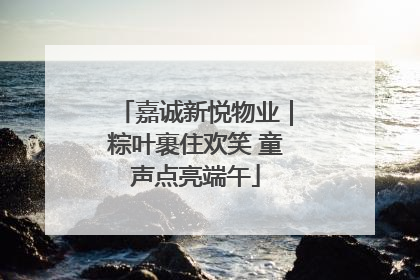 嘉诚新悦物业｜粽叶裹住欢笑 童声点亮端午
