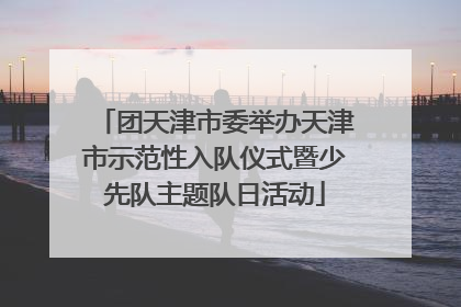 团天津市委举办天津市示范性入队仪式暨少先队主题队日活动